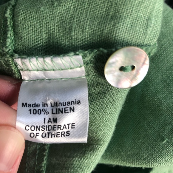 Flax Sage Green Linen Tunic 💚 - Picture 6 of 6